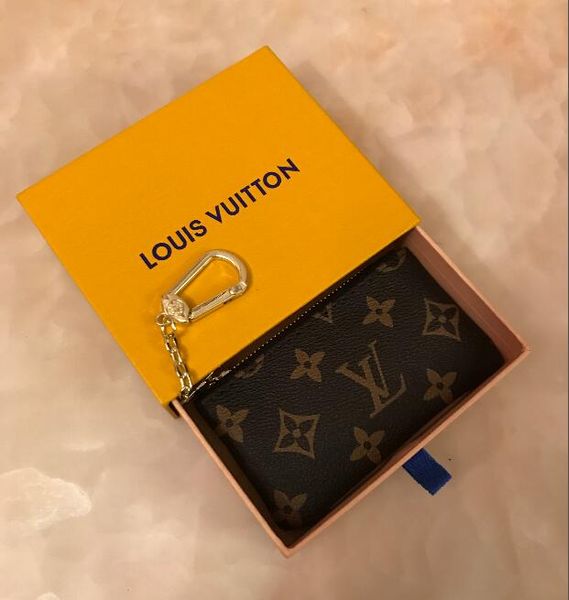 

men key pouch zip wallet coin real leather wallets damier ebene women designers brand mini girls purse without box, Blue;white