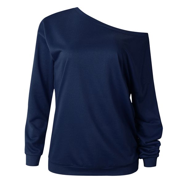 

women off shoulder sweatshirt slouchy shirt long sleeve pullover long sleeve boat neck off shoulder blouse, Black