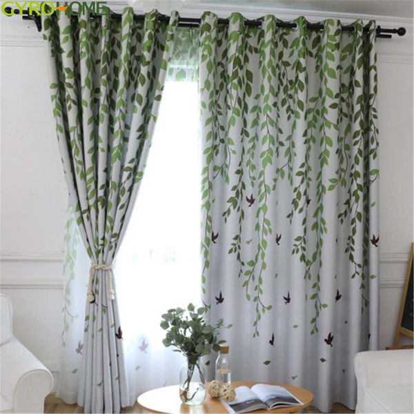 2019 Thermal Insulated Blackout Curtain Panels For Bedroom Green
