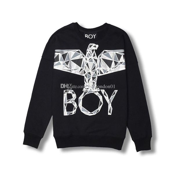 

boy london boy london дизайнерские толстовки куртки mens высокого качества hip hop by толстовки мужчины женщины пары пуловер черный, Black