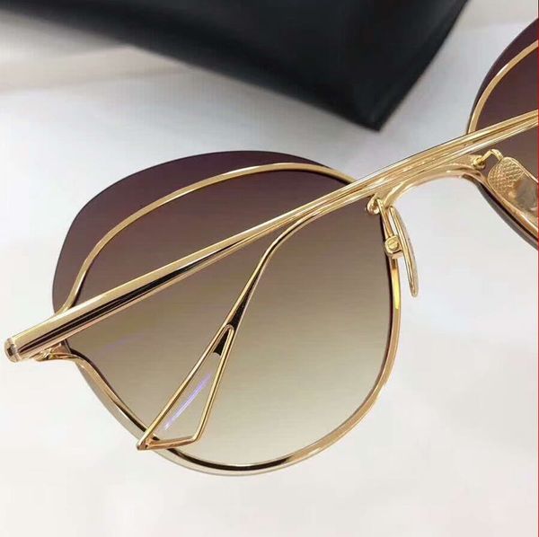 

night two rimless gold/brown shades sunglasses butterfly glasses women in new shaded bird sunglasses box whnhh, White;black