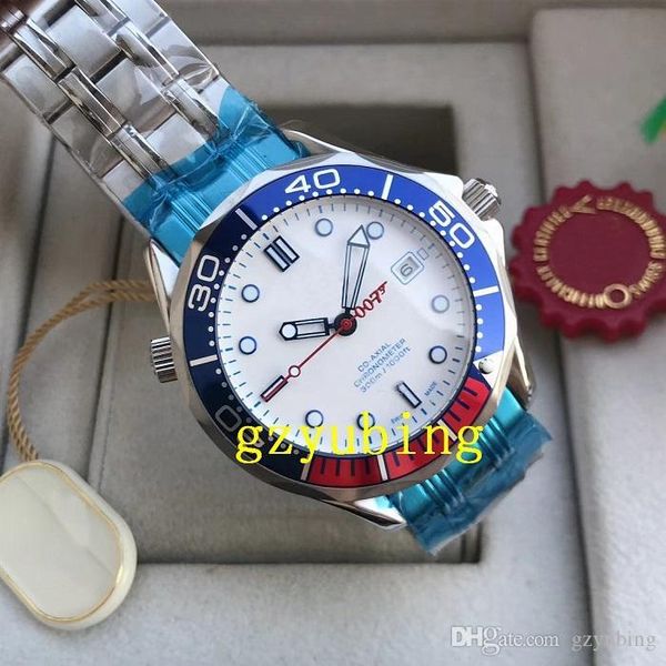 

2019 luxury wristwatch commander 007 mechanical automatic movment stainless canvas strap sport men mens watch watches, Slivery;brown