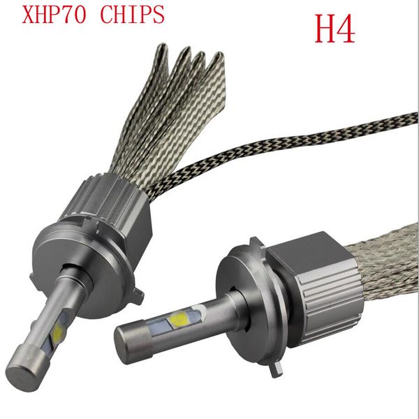 

toyikie 110w 13200lm cree chips xhp-70 led headlight h4 h7 h8/h9/h11 9005 9006 car led headlight fog lamp kit