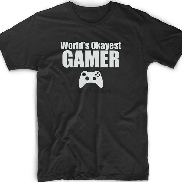 

okayest gamer t shirt funny tee gaming game classic retro arcade nerd geek t shits, White;black