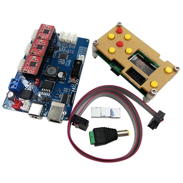 

absf grbl offline working controller lcd screen+3 axis control board for engraving machine wood router