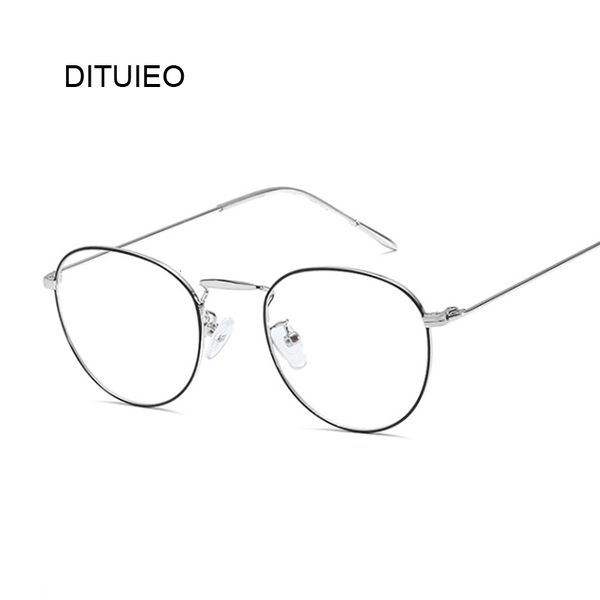 

round computer glasses for men women anti blue light blocking eye glasses radiation protection gaming eyeglasses anti blue, Black