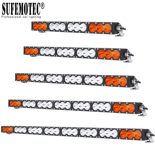 

90w 150w 240w single row led light bar led work light combo white amber fog lamp for offroad truck suv 4x4 4wd 12v 24v