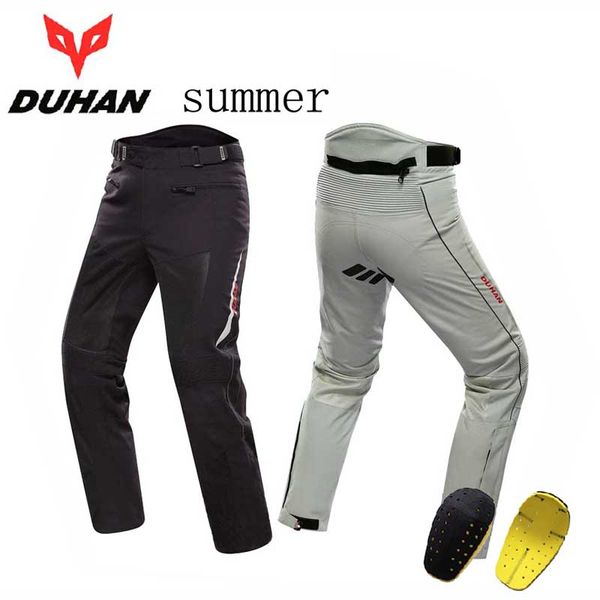 

summer men's duhan dk-016 motorcycle motocross pants with protection,moto equipamento trousers clothing gray black m l  xxl, Black;blue