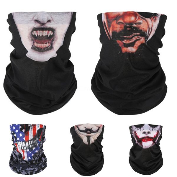 

6xoov headskull scarf magic outdoorflag bandana cycling masks head face scarves windproof sport neck mask with filter designer mask#706, Blue;black