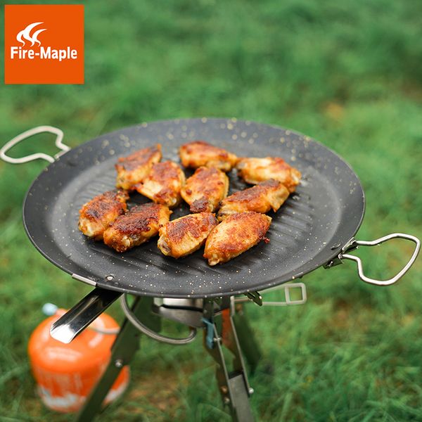 

fire maple outdoor maifan mineral coated frying pan with a mesh carrying bag