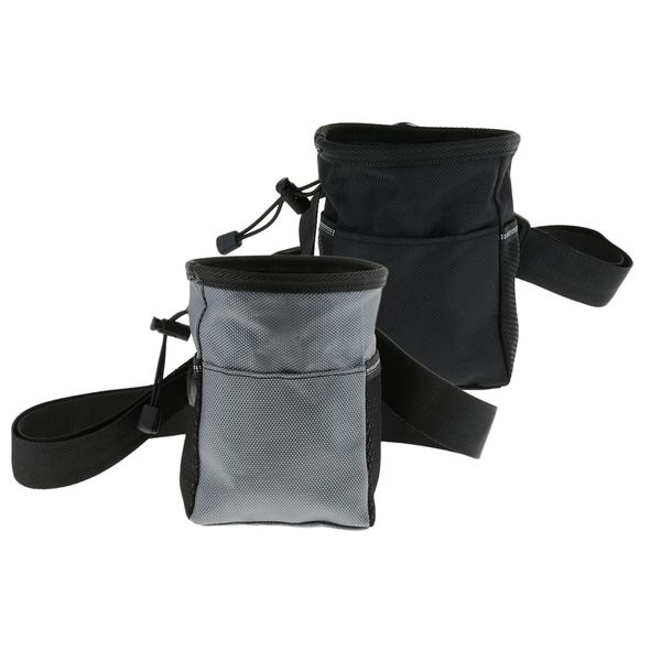 

2pcs portable pet dog treat pouch puppy snack reward waist bag outdoor training