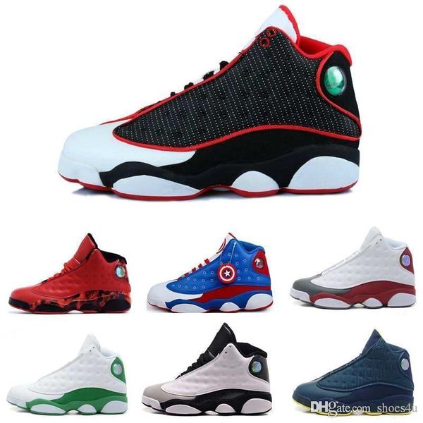 

basketball box]wholesale mens [with shoes xiii 13 bred black true red sports shoe athletic running shoe price sneakers shoes