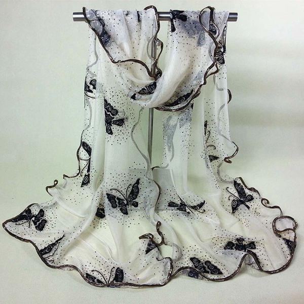 

scarf women fashion winter scarves women 2018 scarf vintage colorful lace gauze butterfly veil shawl wrap