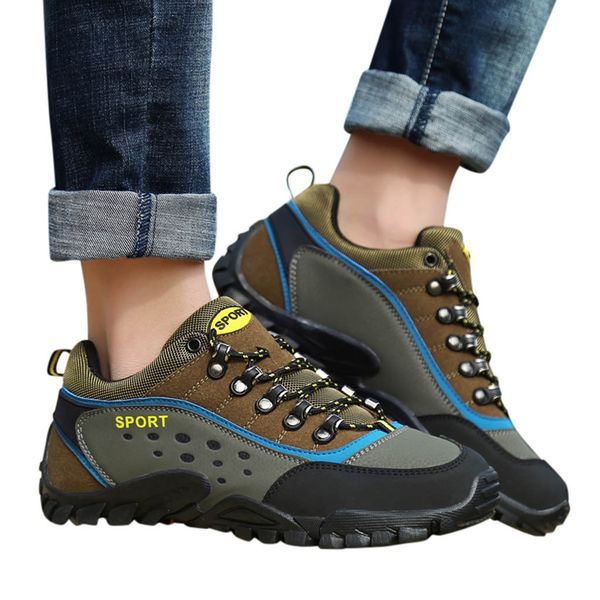 

new 2019 men's large size outdoor hiking sneakers non-slip breathable travel casual shoes dropshipping chaussure homme zapatos