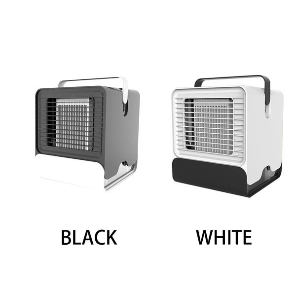 

usb mini portable air conditioner humidifier fan with led lights deskair cooler office dormitory cooling mobile fan