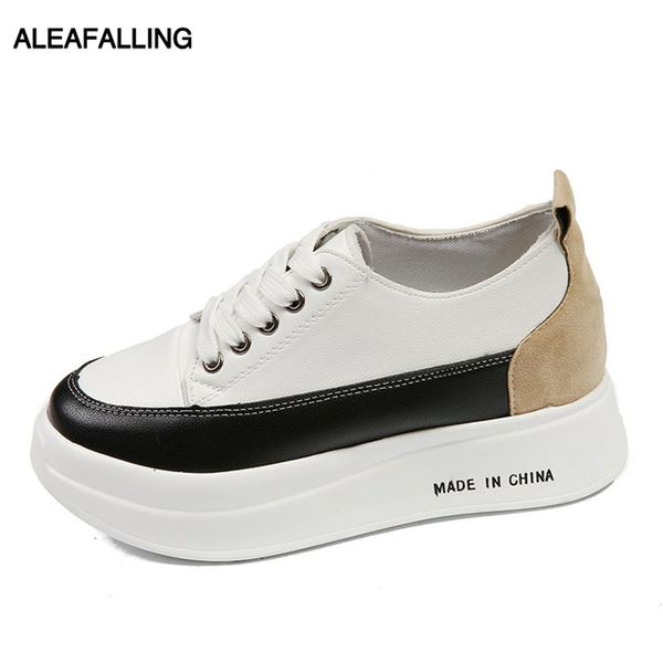 

aleafallling women flats autumn warm sneakers winter soft comfortable casual shoes thicken sole lady flats female student fl72, Black