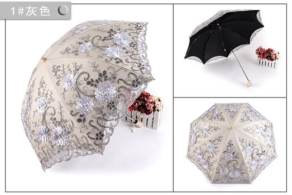 

double-layer lace embroidered umbrella