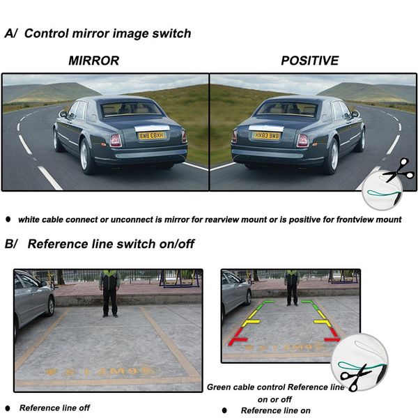 

hd автомобиля передняя камера заднего вида универсальная встроенная шкала расстояний линии для автоматической парковки датчик системы