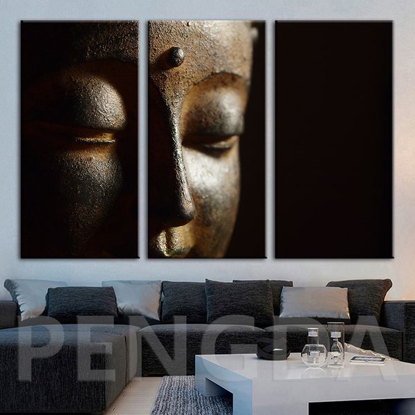 

wall artwork canvas modular poster portrait home decoration paintings buddha hd printed living room framework modern pictures