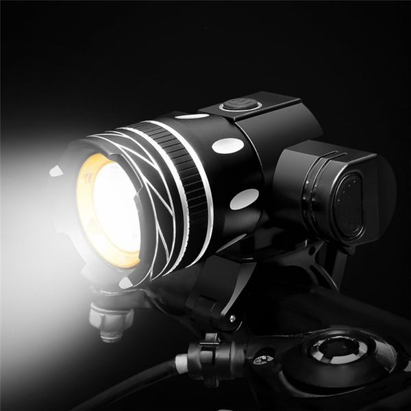 

high-quality professional t6 led adjustable tail light bicycle light bicycle front headlight bike lampym