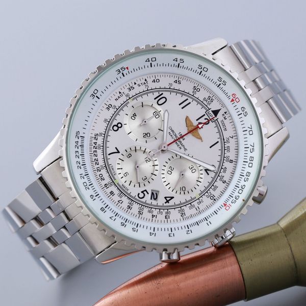 

2020 fashion luxury мужские часы из нержавеющей стали мужские часы бренда вскользь кварцевые часы высокого качества часы, Slivery;brown