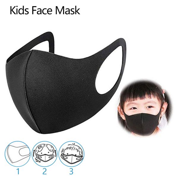 

дети дети анти загрязнение дышащая маска для лица черный ушной вкладыш многоразовый пылезащитный рот муфель дети защитное снаряжение респира
