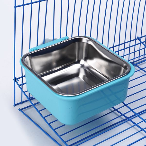

pet bowl portable dog cat hang up many colour dish suspension type fixed stainless steel basin selling 8 5cw2 p1