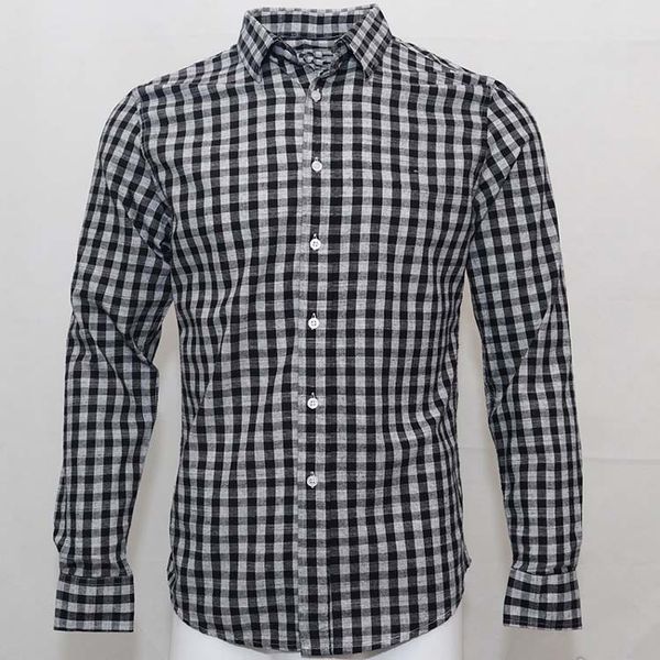 

man crocodile shirt camisa masculina men long sleeve dress shirts cotton social hombre chemises eden park plaid casual shirts, White;black