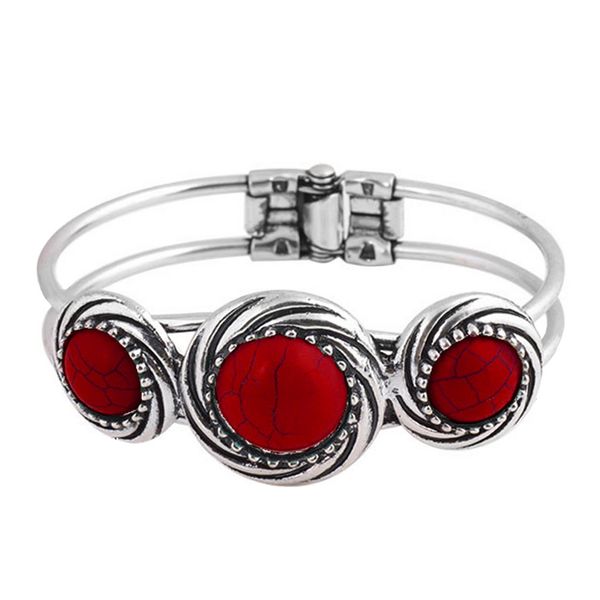 

fashion hand crafted red stone bracelet gypsy boho jewellery, Black