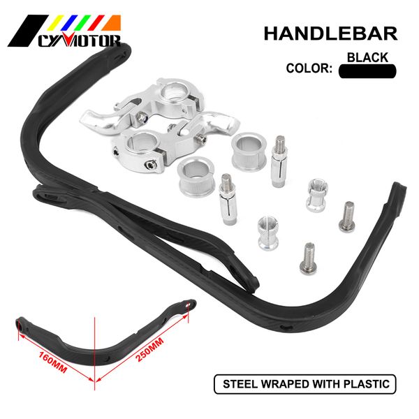 

motorcycle motocross 22 7/8" 22mm 28 11/8'' 28mm fat bar steel handguard hand guard handguard protector protection
