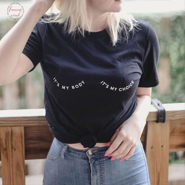 

my body my choice t shirt women funny graphic tshirt cotton short sleeve o neck summer tshirts dropshipping, White