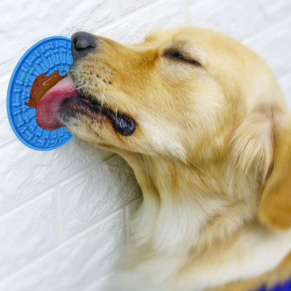 

silicone dog lick pad pet toy dog bath buddy slow food sucker pets sucker bowl