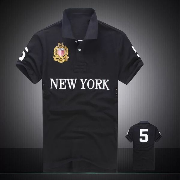 

wholesale-2020 summer polo shirt usa american flag brand polos men short sleeve sport polo man coat drop ing, White;black