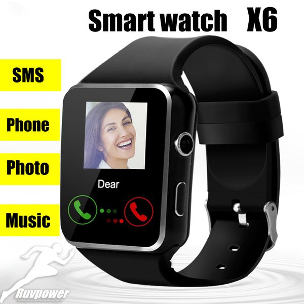 

SmartWatch изогнутый экран X6 с сенсорным экраном камеры Поддержка SIM карт TF Bluetooth SmartWatch