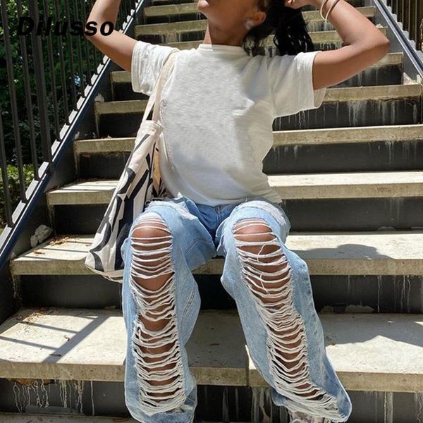 

2020 new plus size s-5xl ultra stretchy blue tassel ripped jeans woman denim pants trousers for women pencil skinny jeans#d3