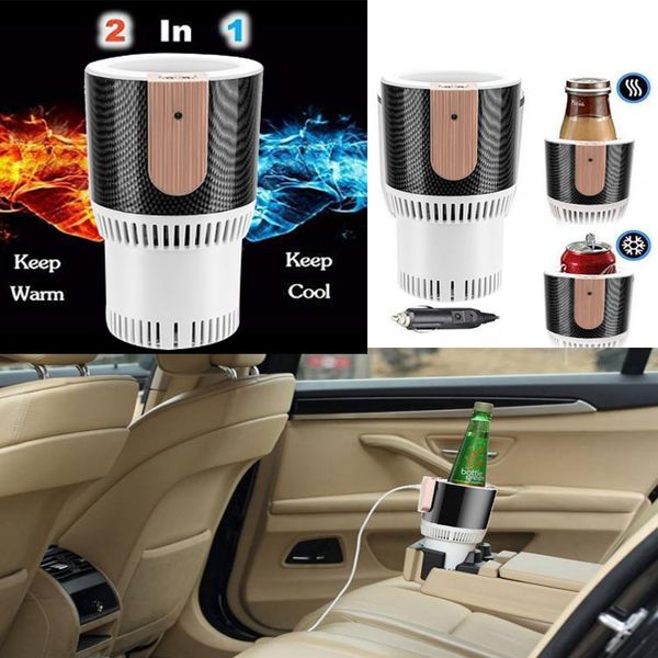 

car cup cooler/warmer 12v auto electric car refrigerator drink beverage holder interior accessories 2019 june11 p35