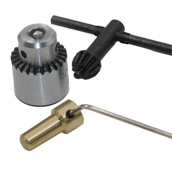 

micro motor shaft mini chuck fixture clamp 0.3-4mm with key shaft connecting rod small to drill bit micro chuck fixing device