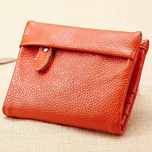 

small wallet short lady cute student wallet girl money clip, Red;black