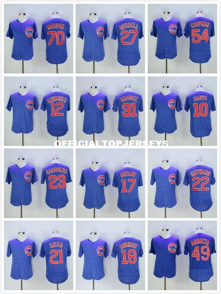 

17 kris bryant 22 jason heyward 44 anthony rizzo 23 ryne sandberg 49 arrieta jerseys, Black;blue