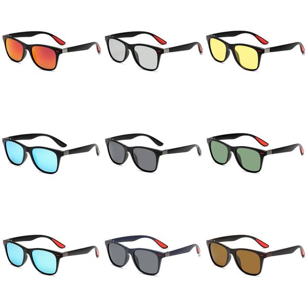 

2020 mens polarized night driving sunglasses men brand yellow lens night vision driving glasses goggles reduce glare #206, White;black