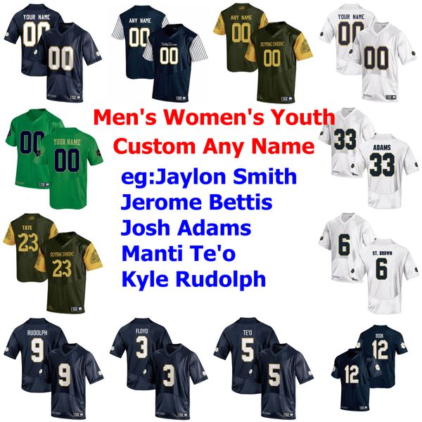 

ncaa college football jerseys 9 kyle rudolph jersey 3 michael floyd 23 golden tate 12 ian book 1 louis nix iii custom stitched, Black
