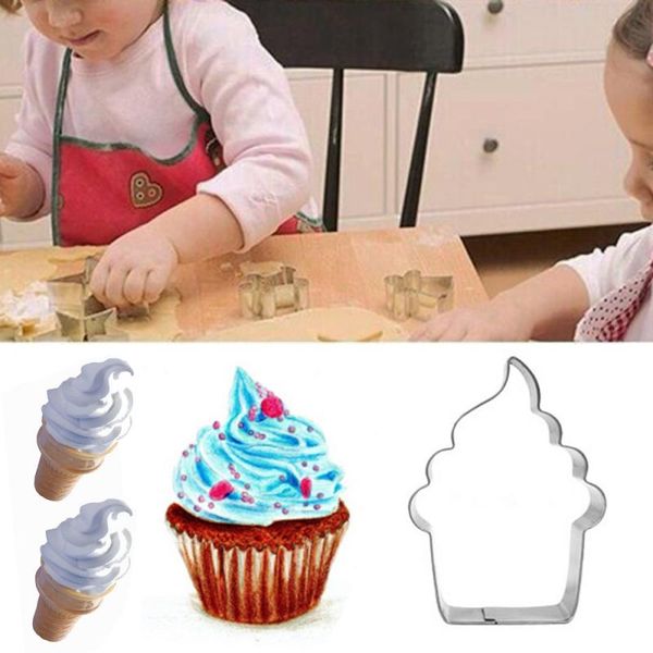

креатив из нержавеющей стали cookie cutter ice cream форма торта бисквит выпечка плесень кухня жаропрочной инструменты для украшения торта