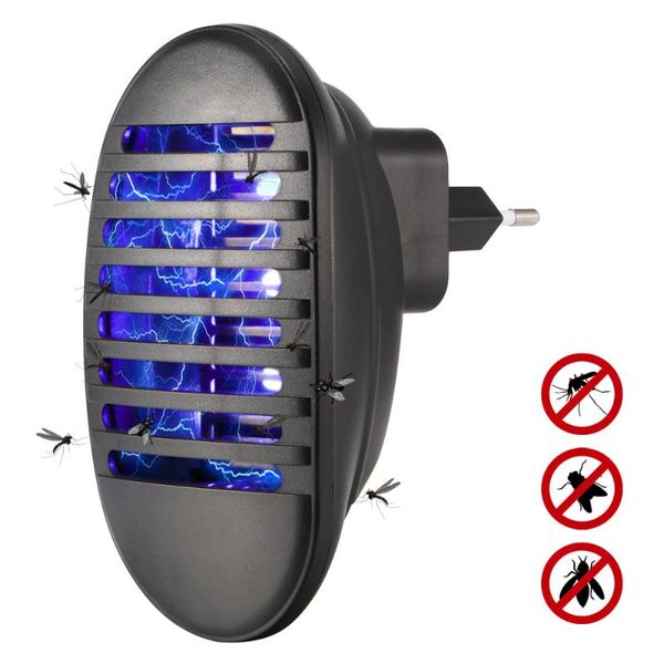 

portable led mosquito killer eu/us plug 110v-240v bee killer light insect zapper inhaler electronic trap lamp