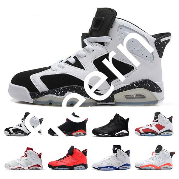 

j006ha wholesale new discount kids 6 baby outdoor shoes unc gold black red kid 6s boys sneakers children sports low trainers size 40-46