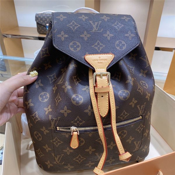 

lv louis vuitton presbyopia casual brown fashion flap luxury backpack designer backpack handbag high