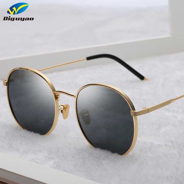 

2020 new arrived vintage round women polarized sunglasses brand design metal frame ladies sun glasses, White;black