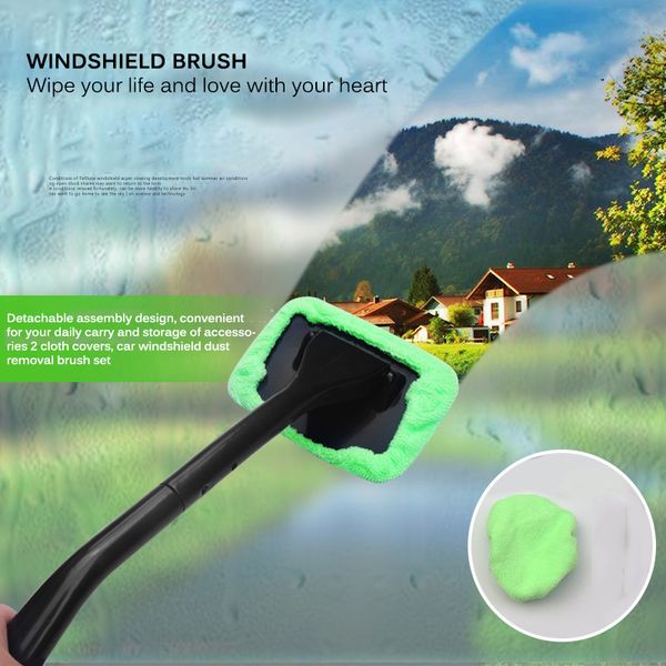 

new car mop cleaning windows windshield fog cleaning tool brush washing rag wipe duster home office auto windows glass cloth