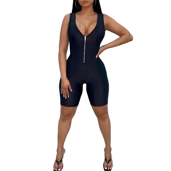 

vonda plus size jumpsuits womens rompers 2020 summer casual cotton harem pants vinatge trousers sleevelss long playsuits t200107 #22876, Black;white