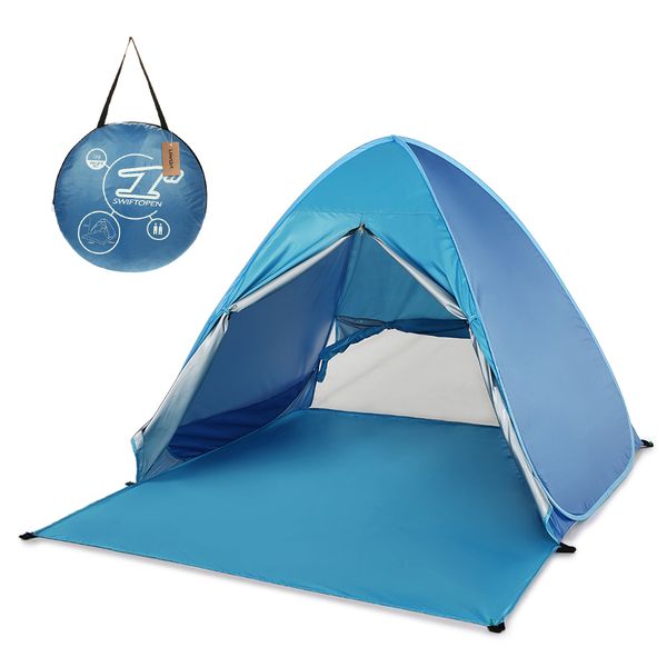 

lixada automatic instant up beach tent lightweight uv protection sun shelter tent cabana tents outdoor camping