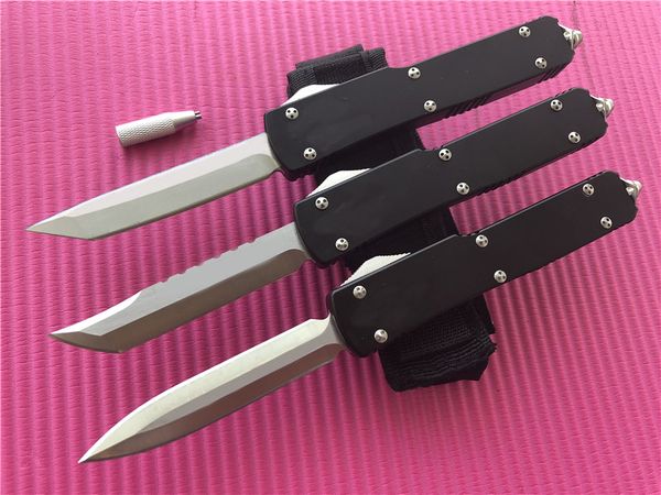 

Tactical Tool Double action Hellhound tanto Survival gear Knives D2 steel Satin Plain Aluminum handle Spartan Outdoor Cutting knife P87Q F